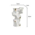 Axyaa Irregular Taihu Stone Vase Rockery Sculpture for Home Decoration