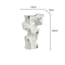 Axyaa Irregular Taihu Stone Vase Rockery Sculpture for Home Decoration