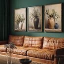 Retro Olive Tree Hydrangea Eucalyptus Art Prints by Axyaa - Home Decor & Wall Art