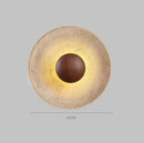 Modern Stone Wood LED Wall Lamp by Axyaa: Personalized Decor for Home Bar, Bedroom, Dining Room