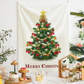 Axyaa Christmas Tree Tapestry Holiday Party Decoration Hanging Cloth Home Décor