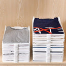Axyaa Clothes Storage Board Stackable Organizer Rack - 5PCS Layered Folding for Wardrobe