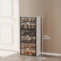 Axyaa Shoe Cabinet: Large Space-Saving Shoe Rack for Sneakers/Boots, Collapsible Organizer
