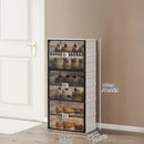 Axyaa Shoe Cabinet: Large Space-Saving Shoe Rack for Sneakers/Boots, Collapsible Organizer