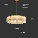 Axyaa Luxury Marble LED Chandelier for Dining Room