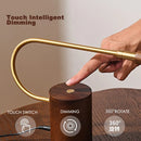 Axyaa Touch Dimming Table Lamp: Modern Living Room Study Desk LED Light