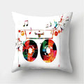 Axyaa Musical Note Cushion Cover for Home Decor - 40/45/50cm Pillowcase for Living Room