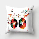 Axyaa Musical Note Cushion Cover for Home Decor - 40/45/50cm Pillowcase for Living Room