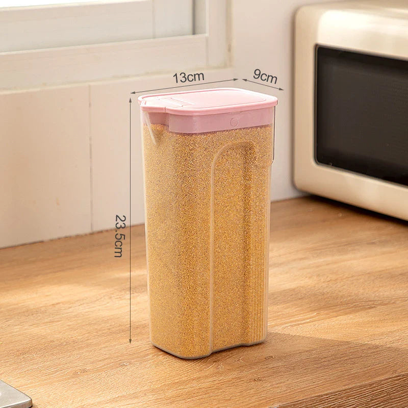 Axyaa Sealed Grain Rice Container Storage Box, Moisture-Proof Kitchen Organizer