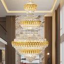 Axyaa Modern Luxury Crystal Chandelier for Living Room, Lobby, and Staircase