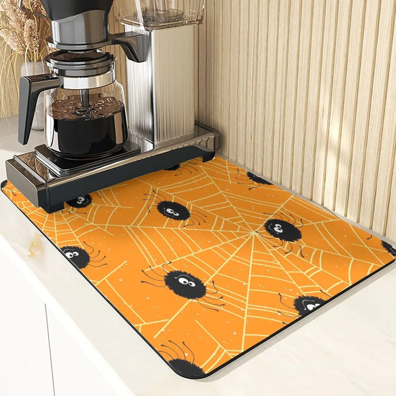 Axyaa Halloween Pumpkin Silicone Table Mat Set