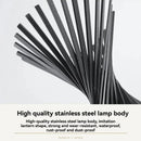 Axyaa Chinese Iron Courtyard Garden Floor Lamp - Outdoor Atmosphere Lighting