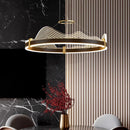 Axyaa Modern LED Chandelier for Atmospheric Living Room Lighting