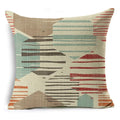 Axyaa Mandala Graffiti Cushion Cover 45x45cm Linen Pillow Case for Sofa Bed Decor