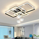 Axyaa Crystal LED Chandelier Modern Lighting Fixture Art Decor Hotel Villa Restaurant