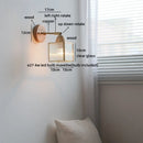 Axyaa Glass LED Wall Light with Pull Switch - Simple Night Lamp for Interior Lighting