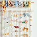 Axyaa Macrame Hair Clips Rack Boho Shelf Wall Decor for Xmas Gift