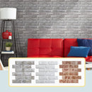 Axyaa 3D Faux Brick Wall Sticker, Self-adhesive Panels for Kitchen, Bedroom, Living Room