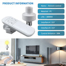 Axyaa Wireless E27 Lamp Holder with Smart Timer Switch for LED Bulb