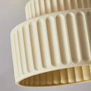 Axyaa White Bedroom Decorative Ceiling Lamp, Japanese Style Cream Apartment Décor