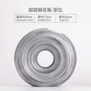 Axyaa Ceramic Donut Vase Black Oval Hollow Minimalist Wedding Decor Fashion Home