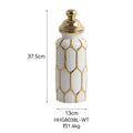Axyaa European Gold Luxury Ceramic Vase General's Jar Ornament Art Craft Decor