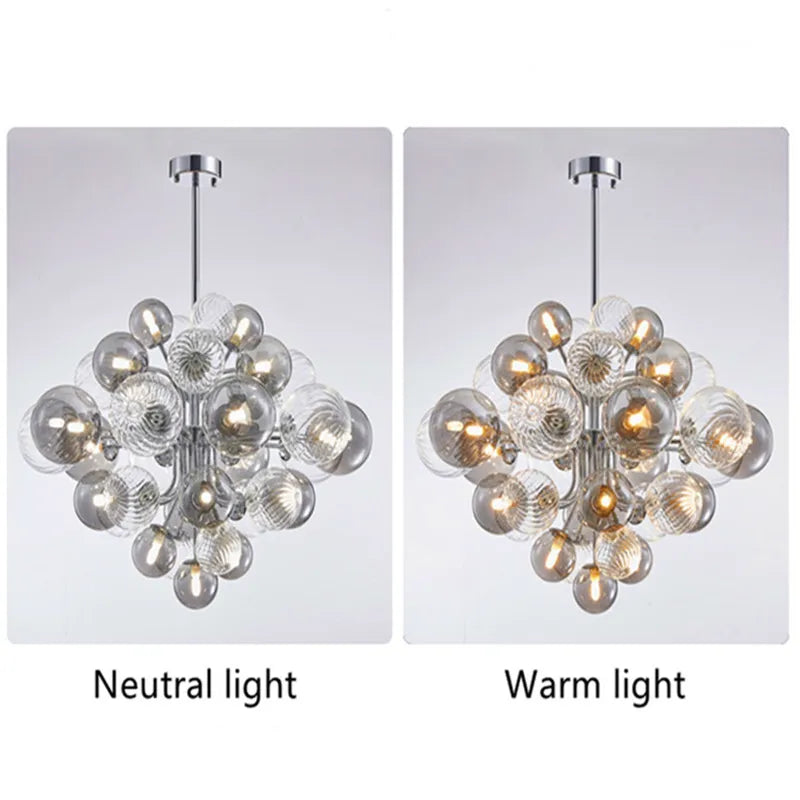Axyaa Glass Ball Chandelier for Home Decor Fixture