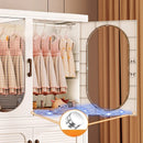 Axyaa Double-Door Foldable Wardrobe - Large Capacity Clothes/Quilts Storage, Bedroom/Living Room