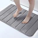 Axyaa Memory Foam Bathroom Mat: Super Absorbent Non-Slip Rug for Home Bathtub Shower Room