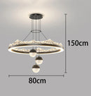 Axyaa Modern Living Room Chandeliers LED Ceiling Lamp Hanging Lights