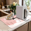 Axyaa Christmas Coffee Absorbent Drying Mat Decor Placemat Table Cup Mats