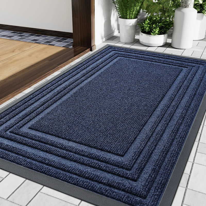 Axyaa Heavy Duty Rubber Indoor Outdoor Entryway Doormat