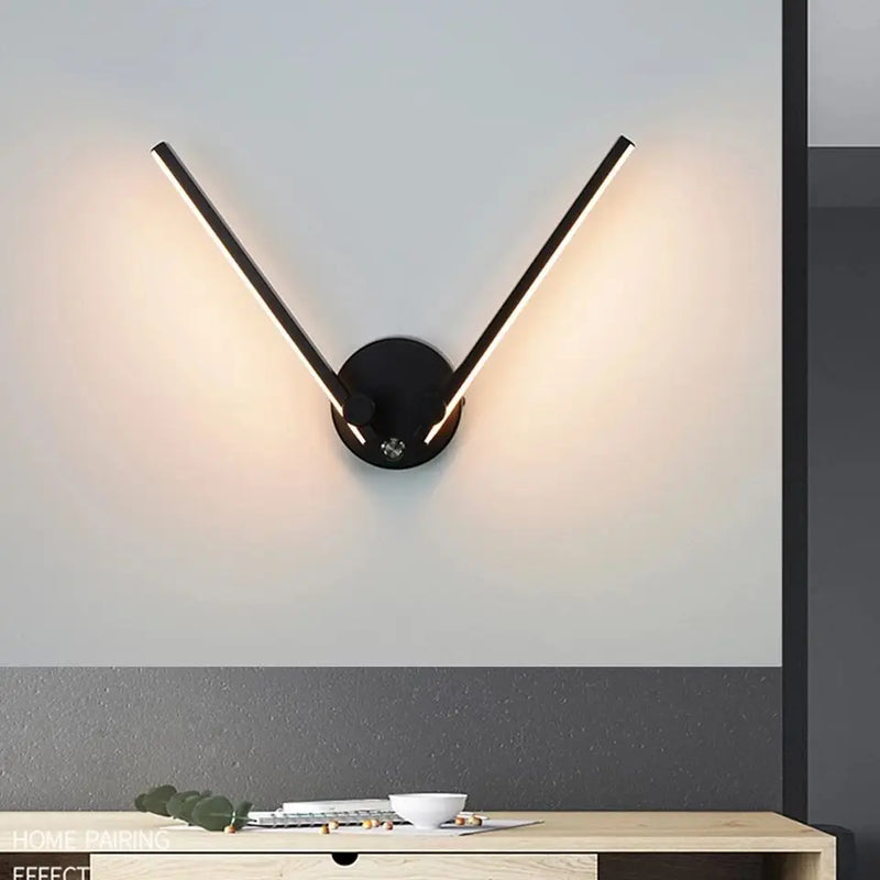 Axyaa Adjustable Double Arm LED Wall Lamp for Living Room and Bedroom