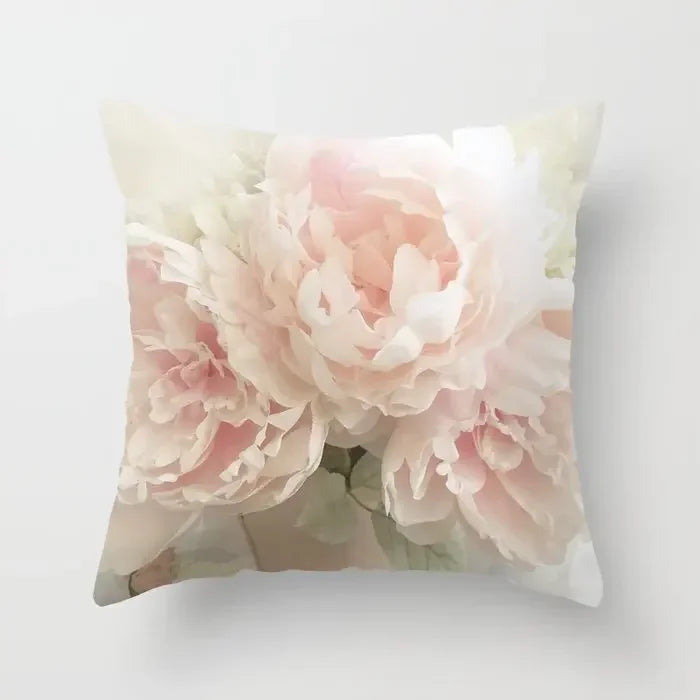 Axyaa Retro Floral Rose Print Pillowcase for Farmhouse Decor 45*45cm