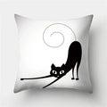 Cute Cat Cushion Cover 45x45cm - Axyaa Home Decor Pillowcases