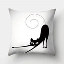 Cute Cat Cushion Cover 45x45cm - Axyaa Home Decor Pillowcases
