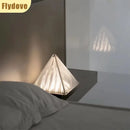 Axyaa Pyramid Glass Desk Lamp for Living Room, Bedroom, Study - Designer Light and Shadow