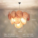 Axyaa Circular Glass Chandelier for Hotel Villa, Living Room, Dining Room, Bedroom