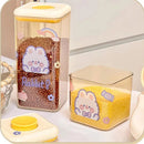 Axyaa Kawaii Food Storage Containers with Lids - Cute Plastic Kitchen Jars
