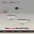 Axyaa Minimalist Round LED Pendant Light for Dining Living Kitchen Bedroom