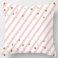 Axyaa Yellow Pink Pattern Square Pillowcase Home Decoration Cushion Cover