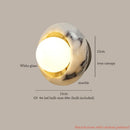 Axyaa Vintage LED Wall Light Iron Marble Bathroom Mirror Stair Reading Lamps