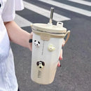 Axyaa Stainless Steel Vacuum Tumbler 600ml with Straw