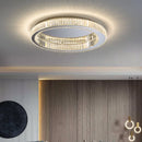 Axyaa Round Crystal Ceiling Lamp for Luxury Modern Living Room and Bedroom