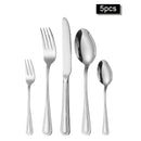 Axyaa Stainless Steel Tableware Set - Knife, Fork, Spoon & Steak Set