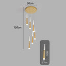 Axyaa Modern LED Pendant Chandeliers for Living Room Staircase Hanging Light
