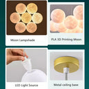 Axyaa Modern Moon 3D Chandelier Sconces with Remote Control