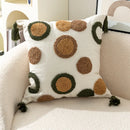 Axyaa Velvet Embroidered Tassel Pillowcase - Bohemian Style Headboard Cushion Cover