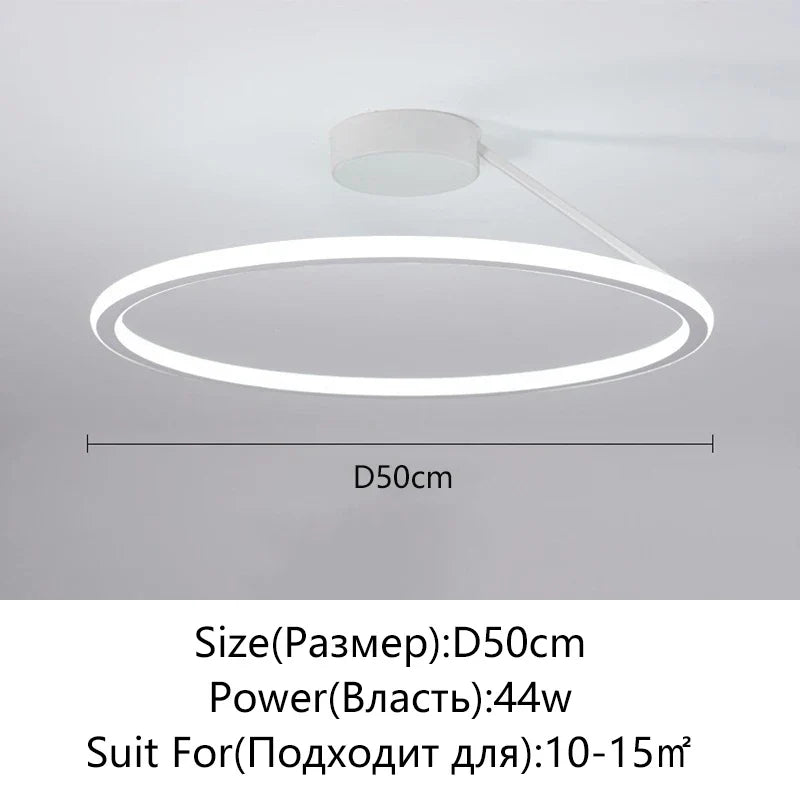 Axyaa Round LED Ceiling Chandelier for Bedroom, Dining Room & Study Room