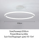 Axyaa Modern Round LED Ceiling Chandelier for Bedroom and Dining Room Lighting